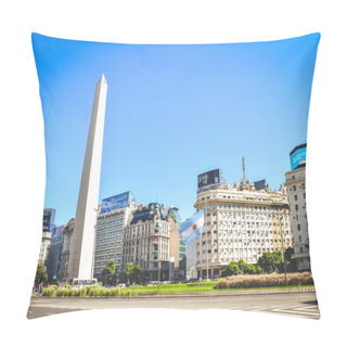 Personality  BUENOS AIRES - ARGENTINA: The Obelisk In Buenos Aires, Argentina Pillow Covers
