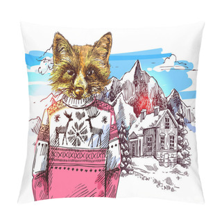 Personality  Animals In Mountains Pillow Covers