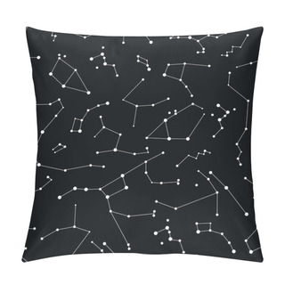 Personality  Vector Constellations Background, Pillow Covers