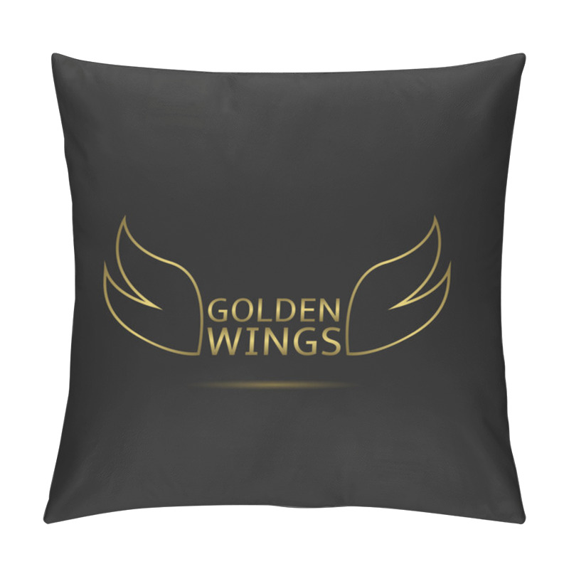 Personality  Golden Wings Pillow Covers
