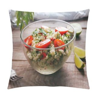 Personality  Tabbouleh With Couscous And Parsley Pillow Covers