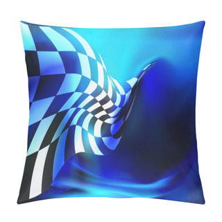 Personality  Race Checkered Flag Background Vector Pillow Covers