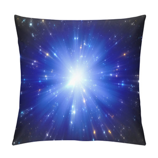 Personality  Space Tunnel Or Time Warp, Traveling In Space With Stars. Pillow Covers