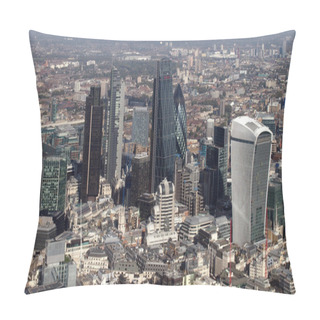 Personality  London City Skyline View From Above Pillow Covers