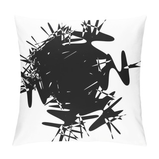 Personality  Black And White Geometric Abstract Element Pillow Covers