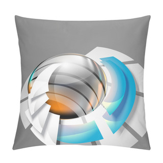 Personality  Abstract 3d Circle Bend Lines Pillow Covers