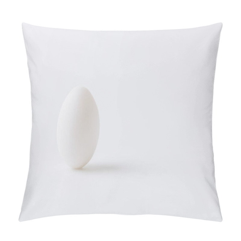 Personality  white egg laying on white background pillow covers
