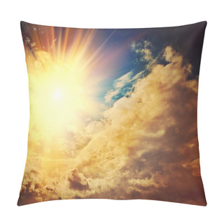 Personality  Beautiful Sunset On Mistery Sky Instagram Stile Pillow Covers
