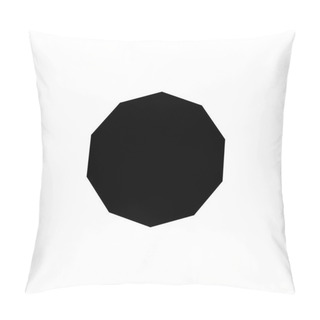 Personality  Decagon Icon. Elements Of Geometric Figure Icon For Concept And Web Apps. Illustration  Icon For Website Design And Development, App Development. Premium Icon On White Background Pillow Covers