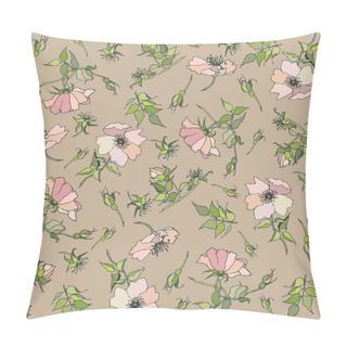 Personality  Background. Wild Roses. Pillow Covers