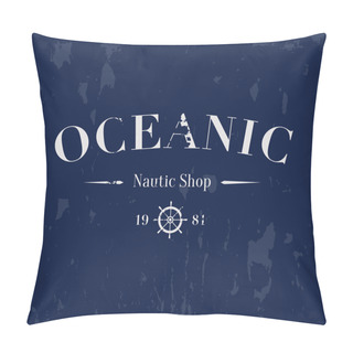 Personality  Retro Nautical Logo  Pillow Covers
