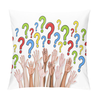Personality  Group Of People Asking Questions Pillow Covers