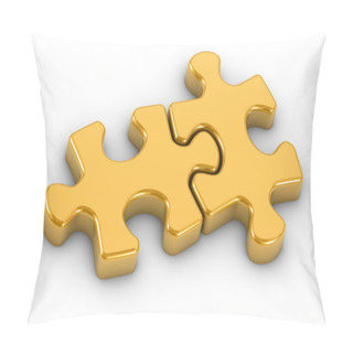 Personality  Golden Gijsaw Puzzle Pieces Pillow Covers