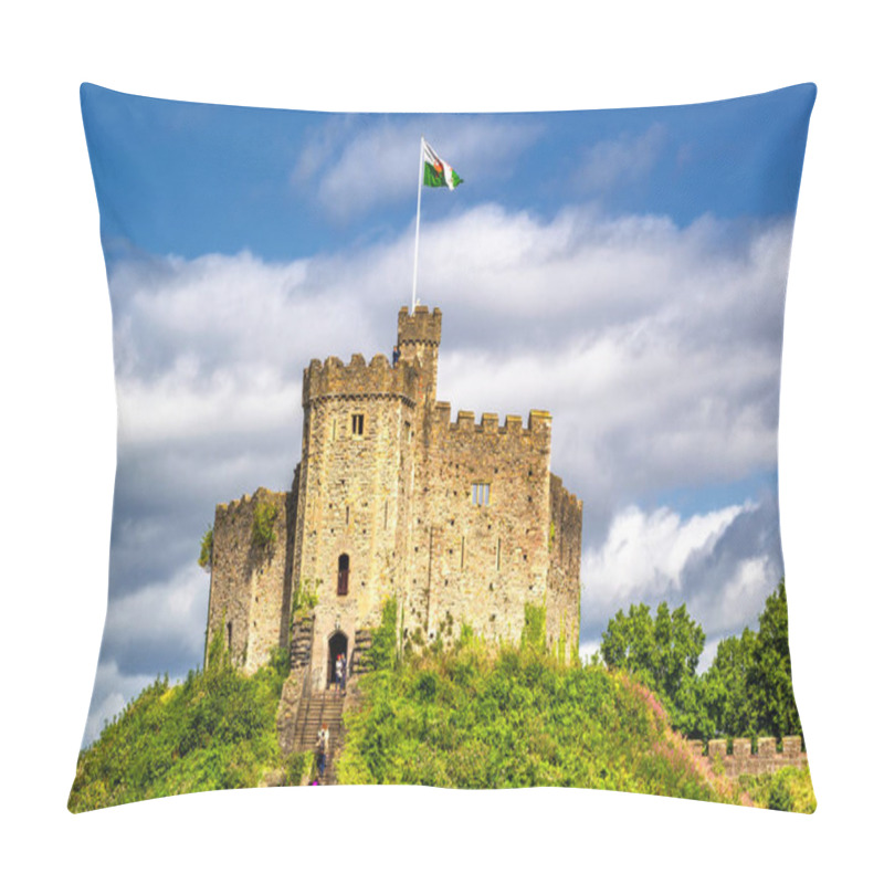Personality  Medieval Castle In Cardiff, Wales Pillow Covers