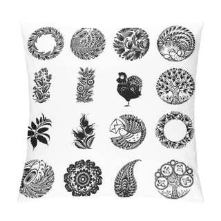 Personality  Set Of Black Silhouette Pillow Covers