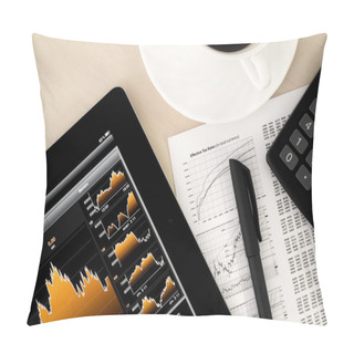 Personality  Stock Exchange Working Place Pillow Covers