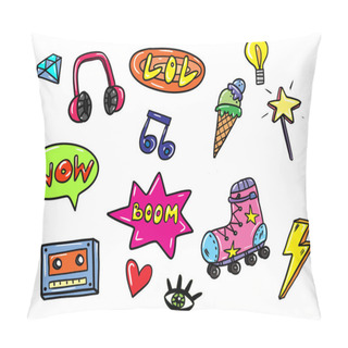 Personality  Set Of Youth Stickers Pillow Covers