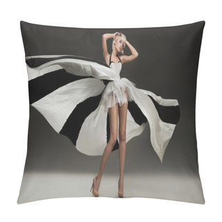 Personality  Beautiful Blonde In Marvelous Dress Pillow Covers