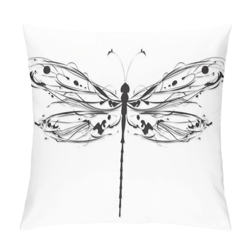 Personality  Abstract Design Dragonfly Pillow Covers