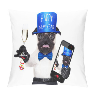Personality  Happy New Year Dog Pillow Covers