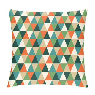 Personality  Seamless Texture With Triangles, Mosaic Endless Pattern Pillow Covers