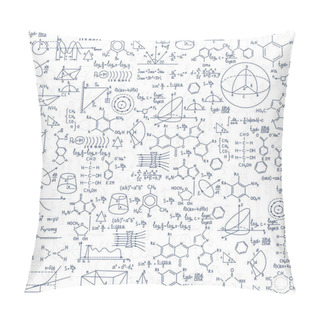 Personality  Hand Drawn Chemistry Formulas Pillow Covers