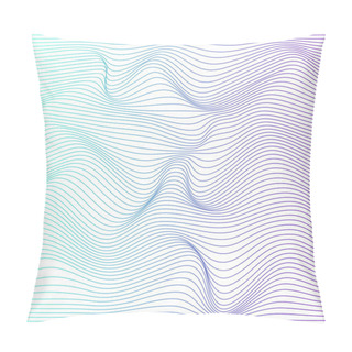 Personality  Vector Color Stripe Deformation Background. Pillow Covers