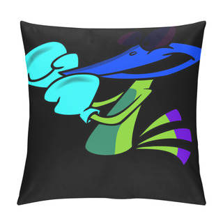 Personality  Cartoon Boxing Bird Pillow Covers