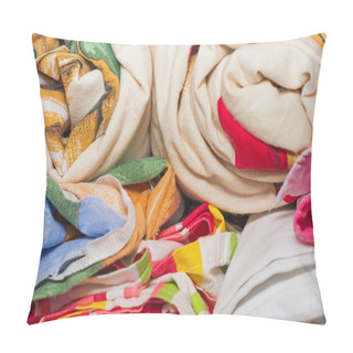 Personality  Linens Rolled Rolls Piled Stacks In A Closet, Cabinet Furniture  Pillow Covers