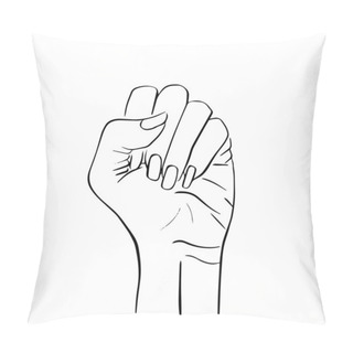Personality  Hand Drawn Vector Stock Illustration Isolated On White Background Pillow Covers