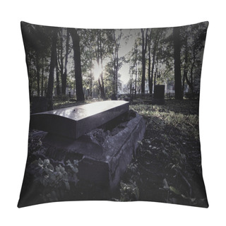 Personality  Open Grave In The Old Cemetery Pillow Covers