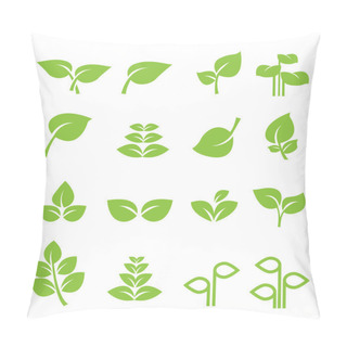 Personality  Leaf Icon Pillow Covers