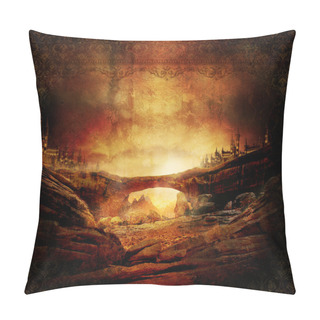 Personality  Romantic Landscape Background Pillow Covers