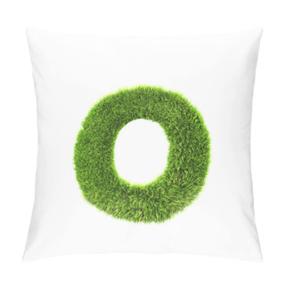 Personality  Grass Lower-case Letter - O Pillow Covers