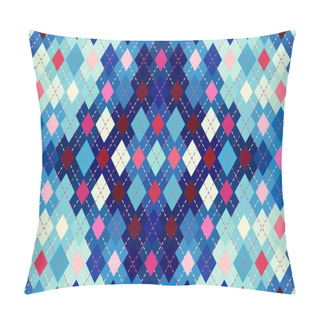 Personality  Classic Argyle Seamless Pattern Background. Vector Image. Pillow Covers