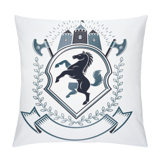 Personality  Heraldic Coat Of Arms Logos Pillow Covers