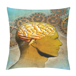 Personality  Thinking Brain Pillow Covers