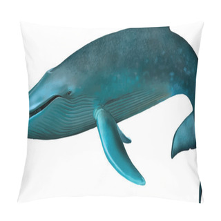 Personality  Young Blue Whale. Pillow Covers