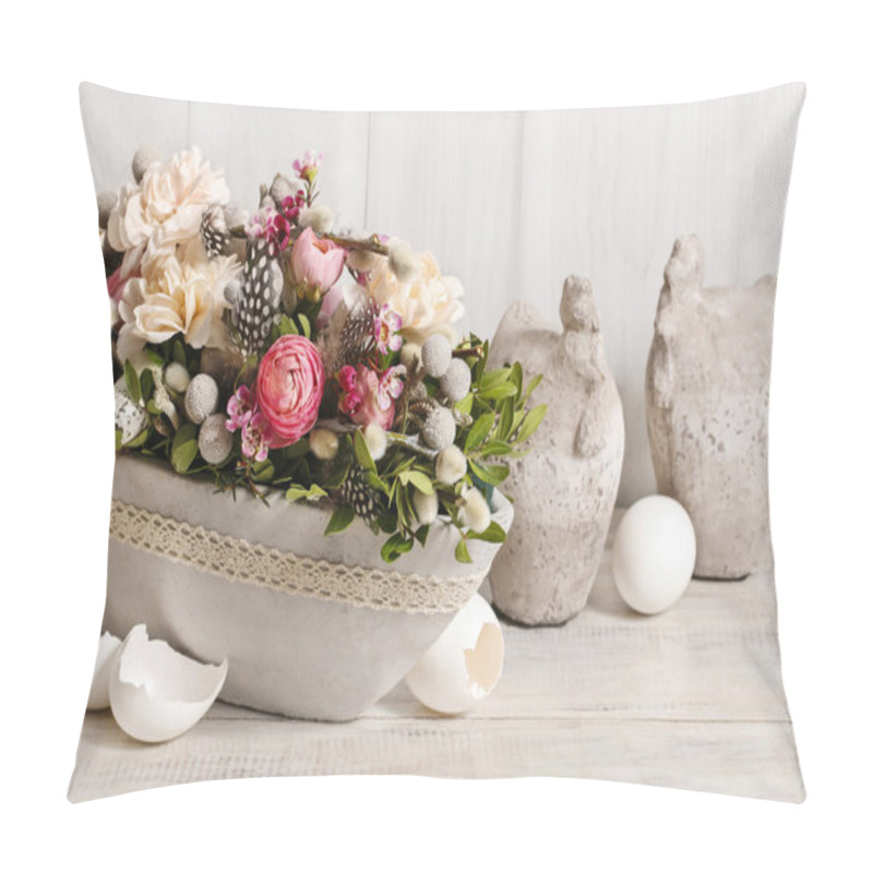 Personality  Floral arrangement with carnation and ranunculus flowers pillow covers