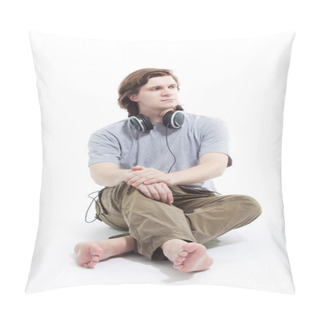 Personality  Young Man Listening Music Pillow Covers