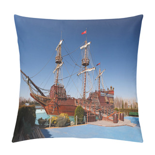 Personality  Pirate Ship In Sazova Science Park, Turkey Pillow Covers