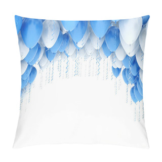 Personality  Blue And White Balloons Pillow Covers