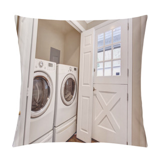 Personality  Small Laundry Area With Washer And Dryer. Pillow Covers
