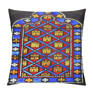 Personality  French Monarchy Symbols Stained Glass Sainte Chapelle Paris Fran Pillow Covers