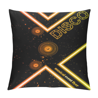 Personality  Disco Club Flyer Pillow Covers