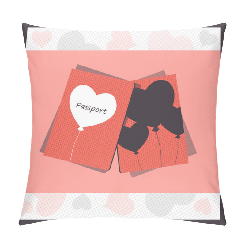 Personality  Passport Cover, vector design pillow covers
