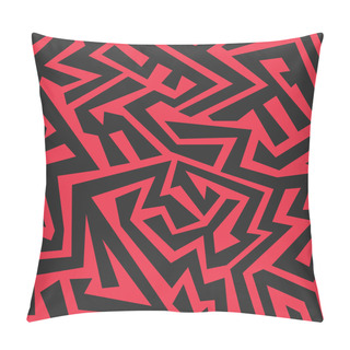 Personality  Red Tribal Seamless Pattern Pillow Covers