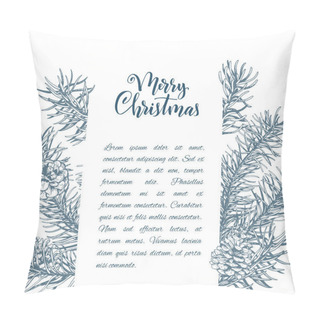Personality  Christmas Sketch Hand Drawn Illustration Pillow Covers