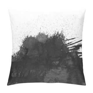 Personality  Black Ink Blot.  Pillow Covers