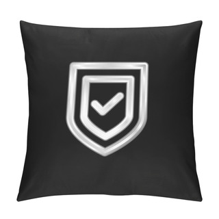 Personality  Anti Virus Silver Plated Metallic Icon Pillow Covers